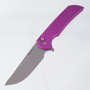 Pro-Tech Mordax - Purple Aluminum - Stonewash Magnacut - MX101-Purple