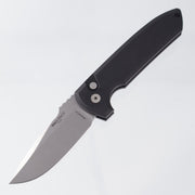 Pro-Tech Rockeye Auto - Magnacut Stonewash - Black Aluminum - LG3101