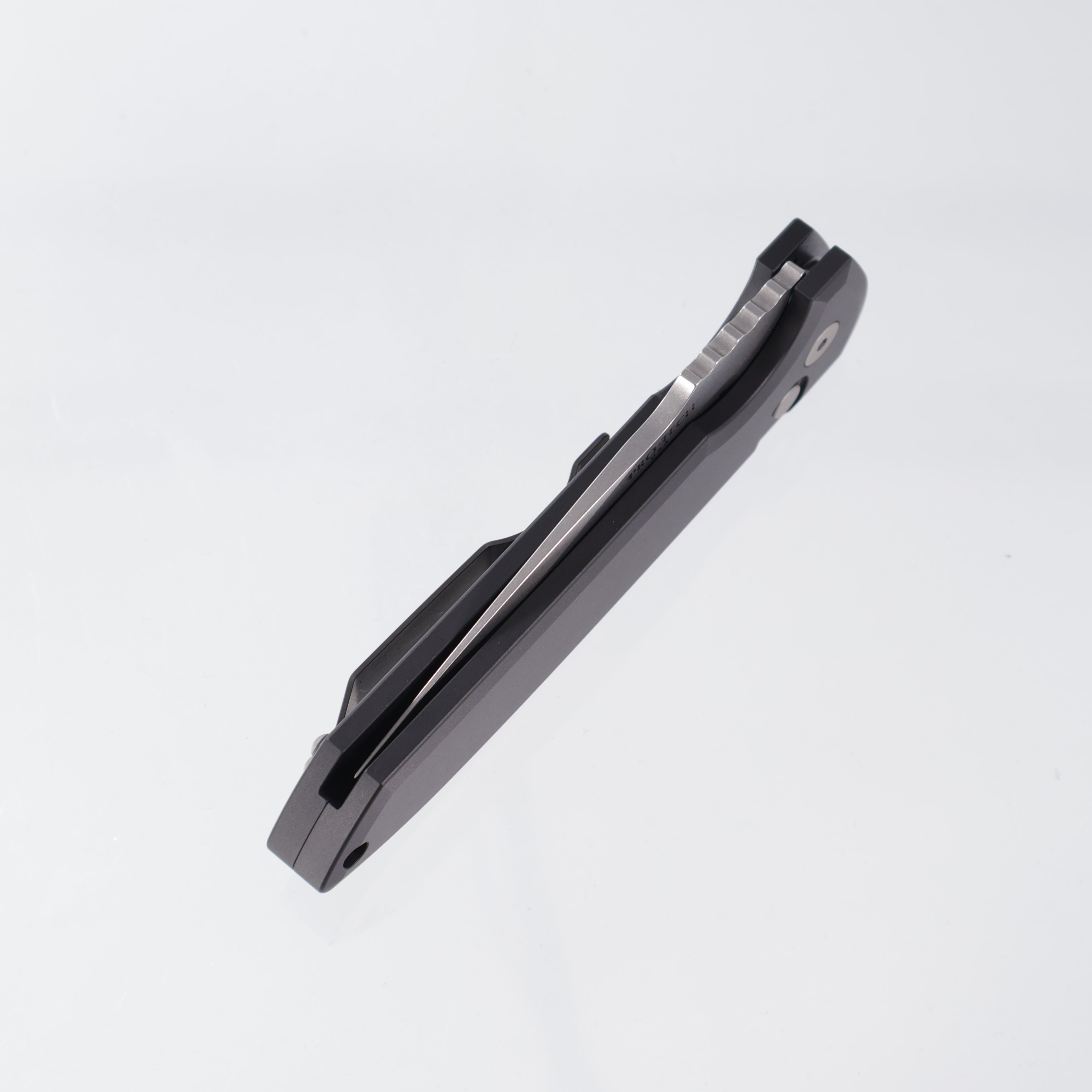 Pro-Tech Rockeye Auto - Magnacut Stonewash - Black Aluminum - LG3101