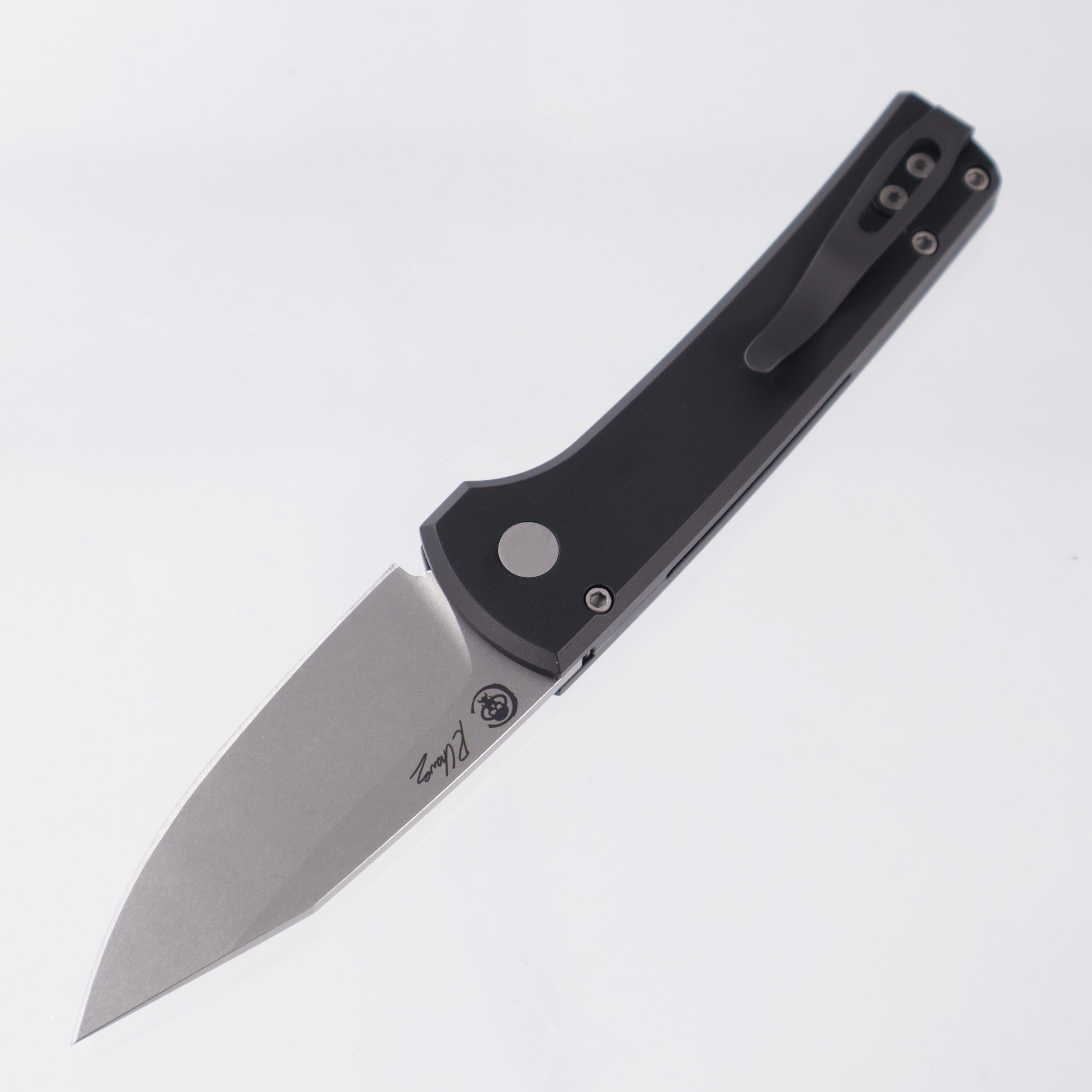 Pro-Tech Scapegoat Compact - Proto-Magnamax Stonewash - Black Aluminum - RCS1101 (Chaves)