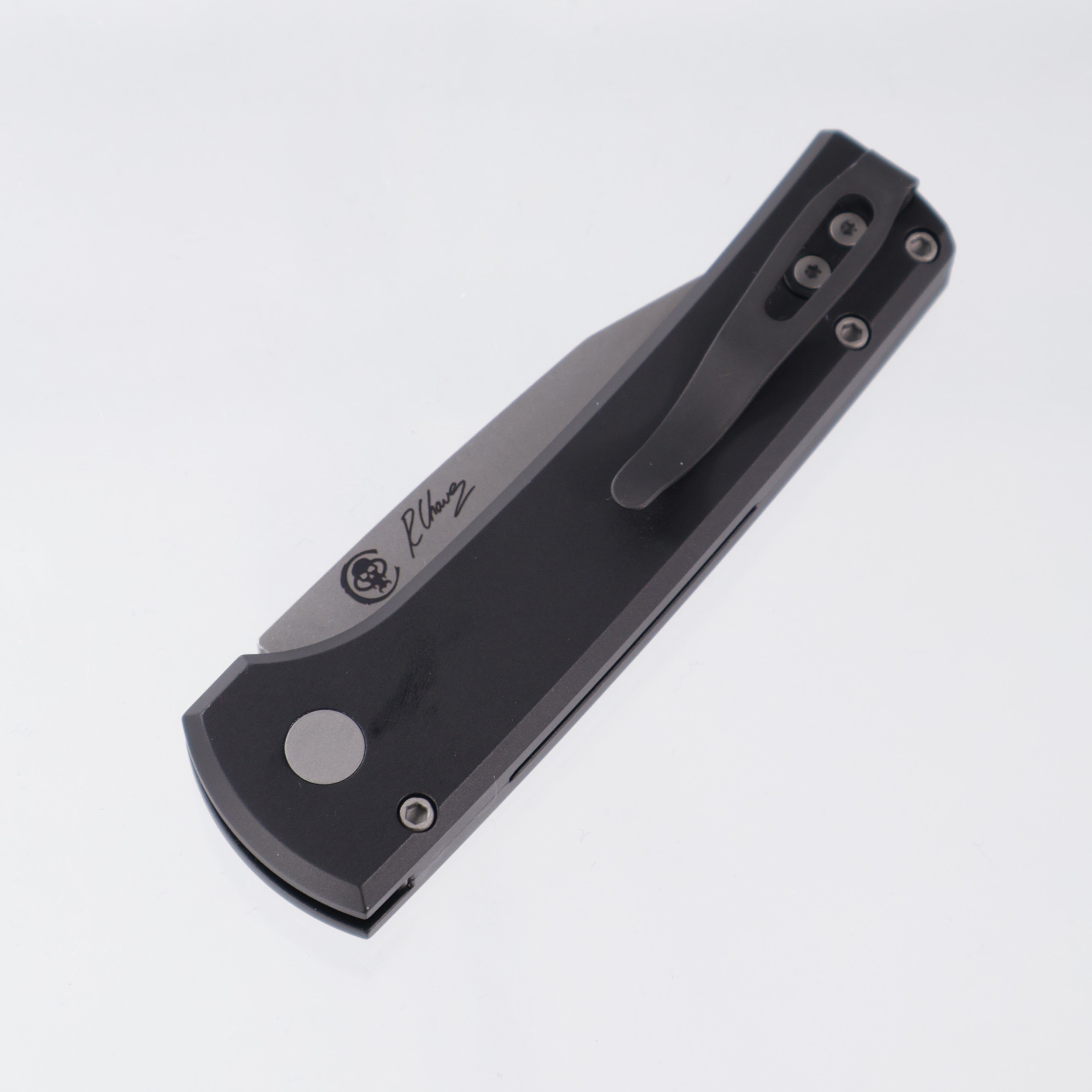 Pro-Tech Scapegoat Compact - Proto-Magnamax Stonewash - Black Aluminum - RCS1101 (Chaves)