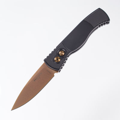 Pro-Tech TR-2 - Black Aluminum w/ Textured Corners - Rose Gold MagnaCut - T203-RG