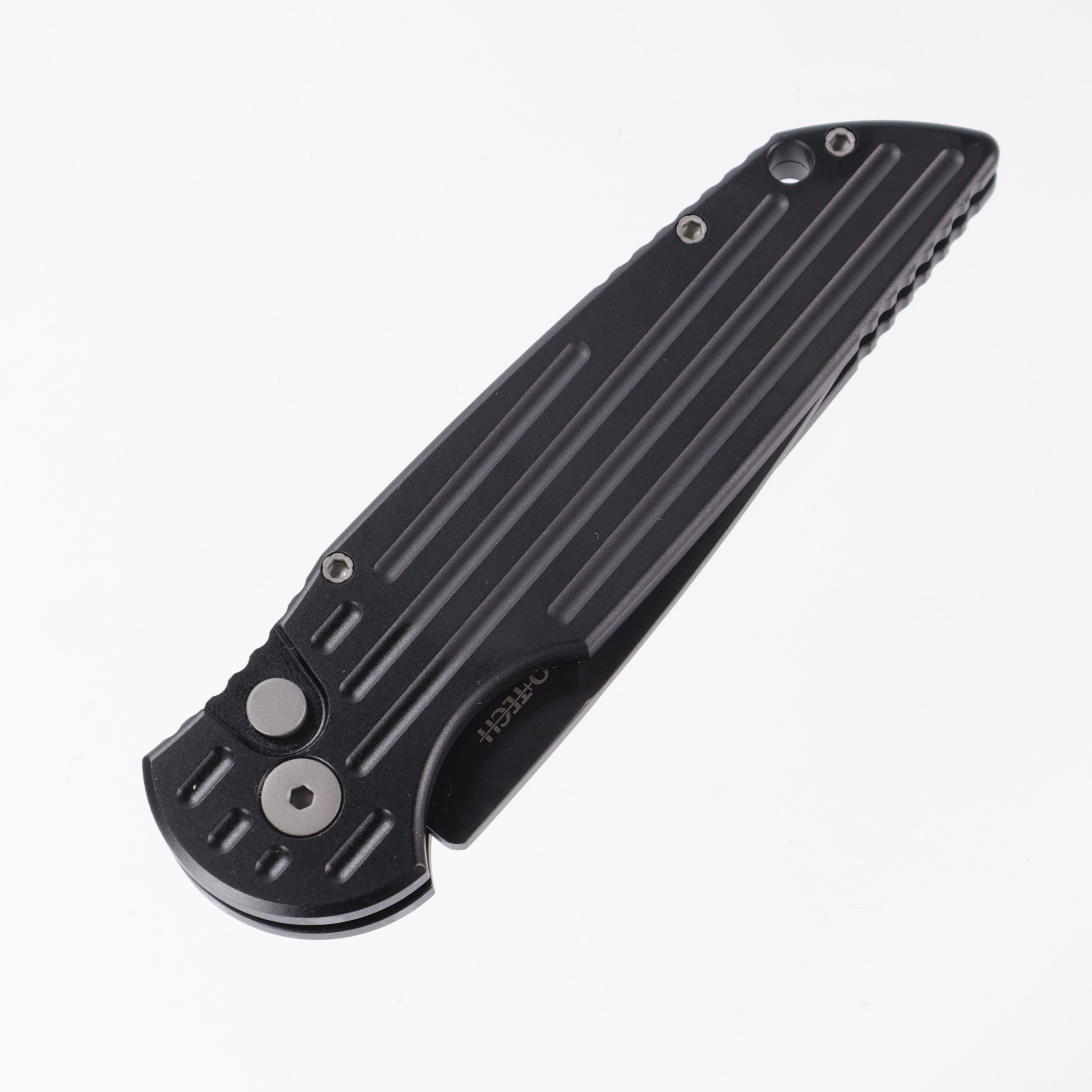 Pro-Tech TR-3 Auto - Black Aluminum w/ Grooves - DLC Magnacut - TR-3 BT MC (TR3)