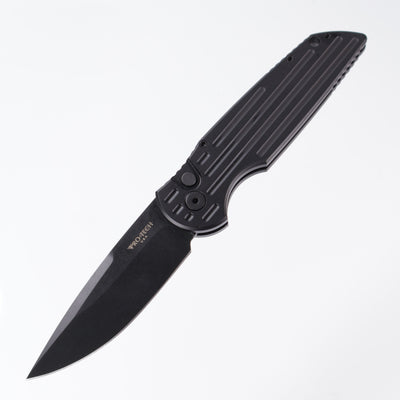 Pro-Tech TR-3 SWAT Auto - Black Aluminum w/ Grooves - DLC 154CM (TR3)