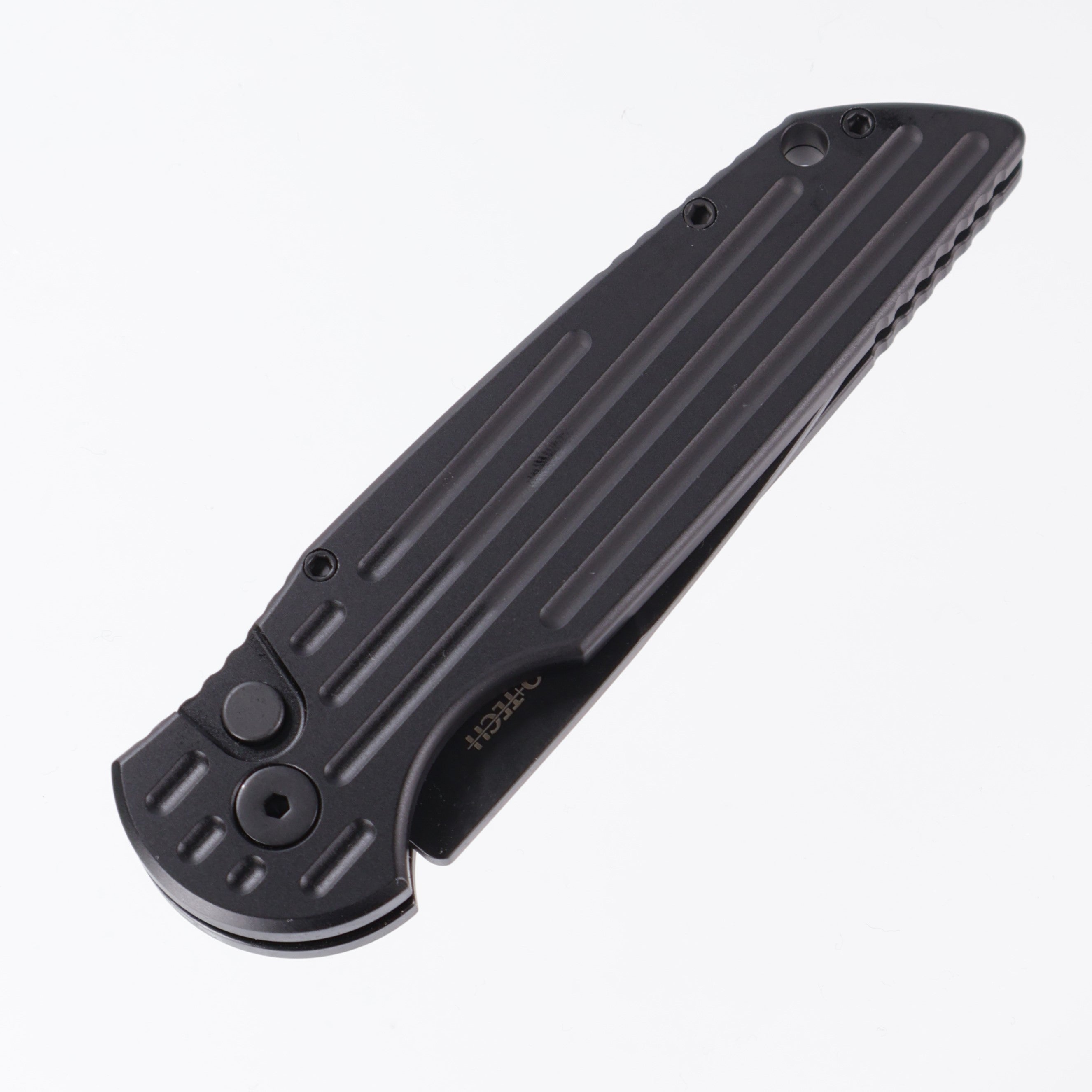 Pro-Tech TR-3 SWAT Auto - Black Aluminum w/ Grooves - DLC 154CM (TR3)