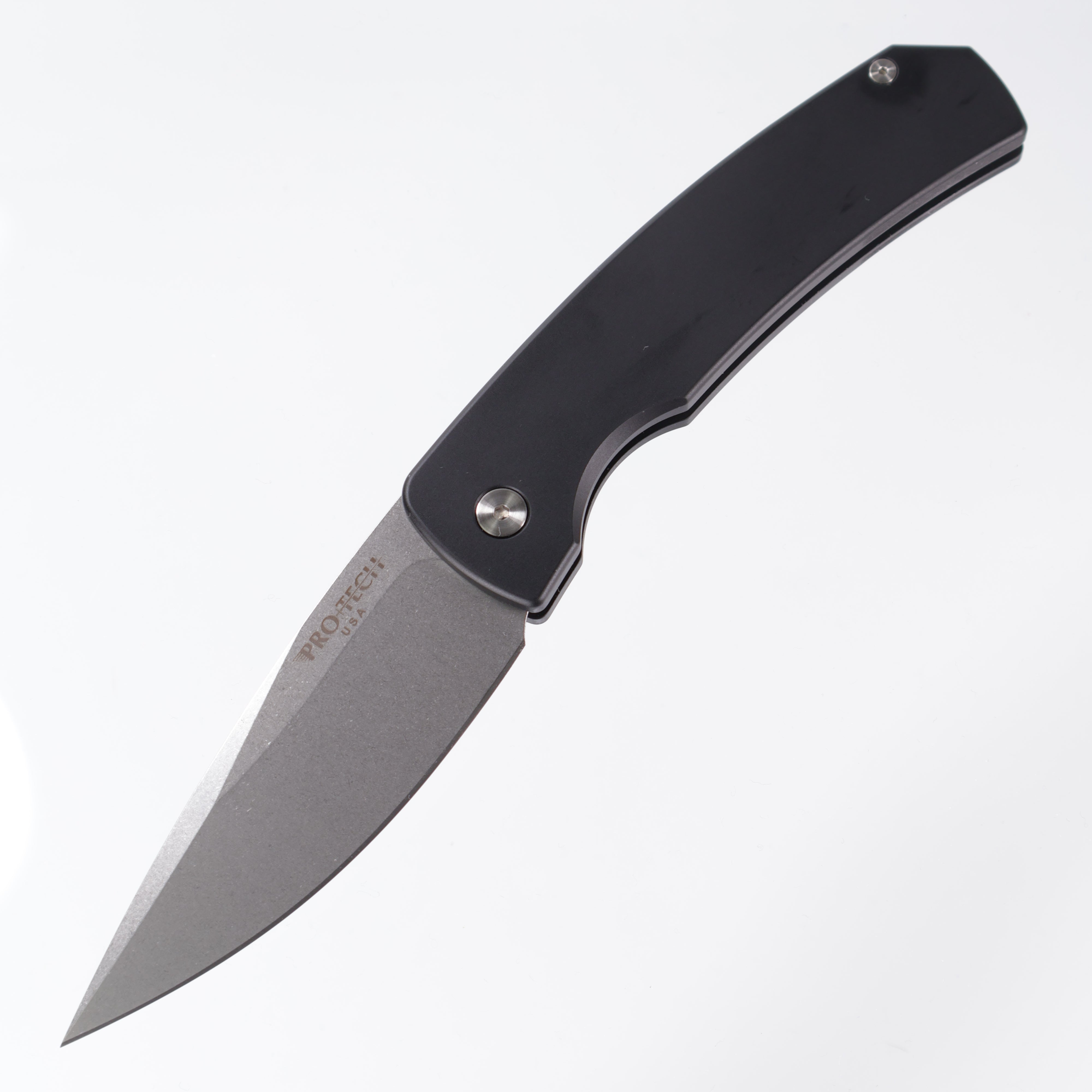 Protech Magic 2 - Black Aluminum - Stonewash 154CM - M2601