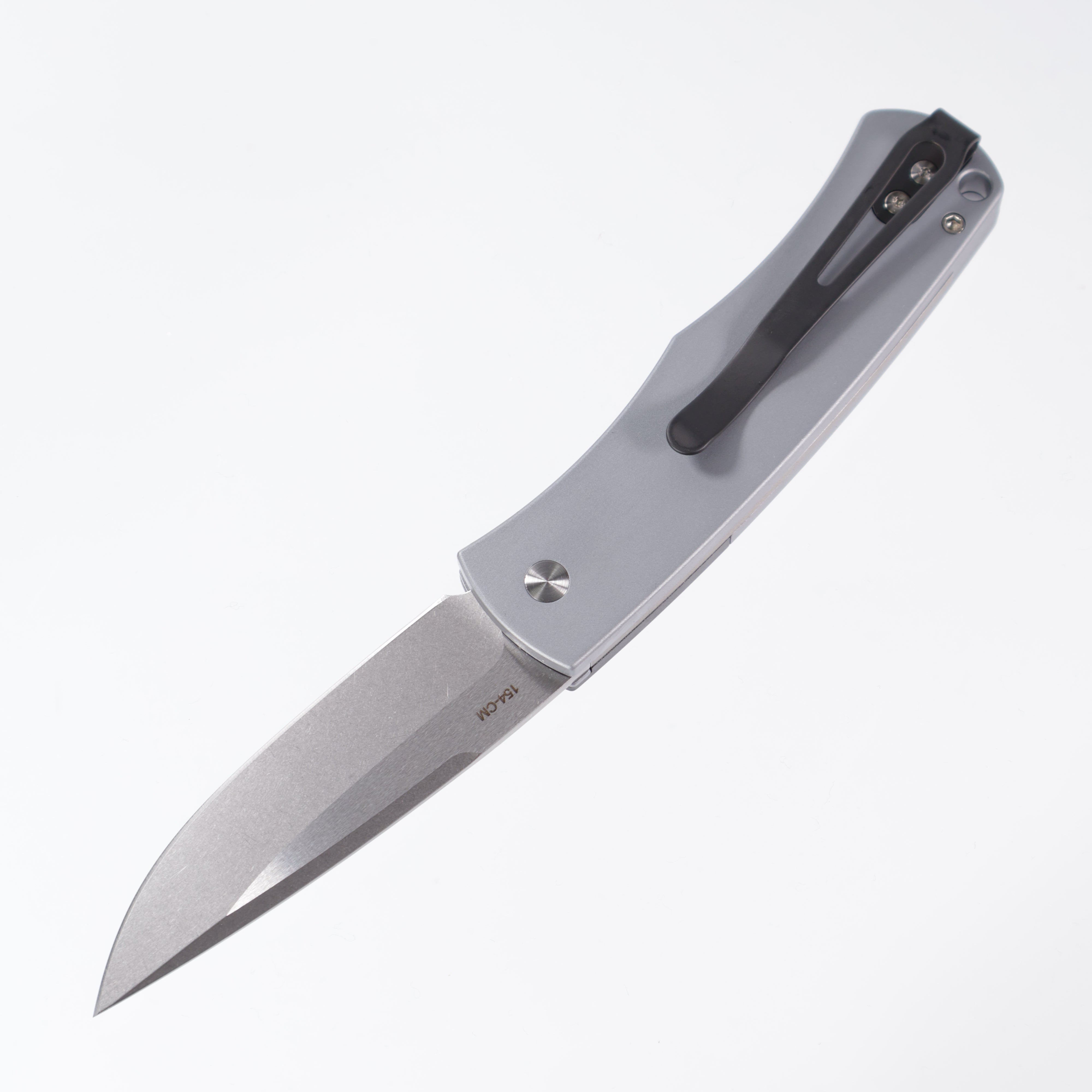 Pro-Tech BR-1.3 - Grey Aluminum w/ Textured Bolster - Stonewash 154CM - BR-1.3 LTD-Grey