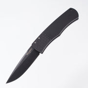 Pro-Tech Whiskers - Black Aluminum w/ Textured Bolster - DLC 154CM - BR-1.7