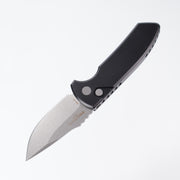 Protech SBR LG401-LH *Left Handed* - Black Handle - Stonewash S35VN