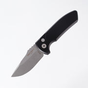 Pro-Tech SBR - Black Handle - Stonewash S35VN - LG401