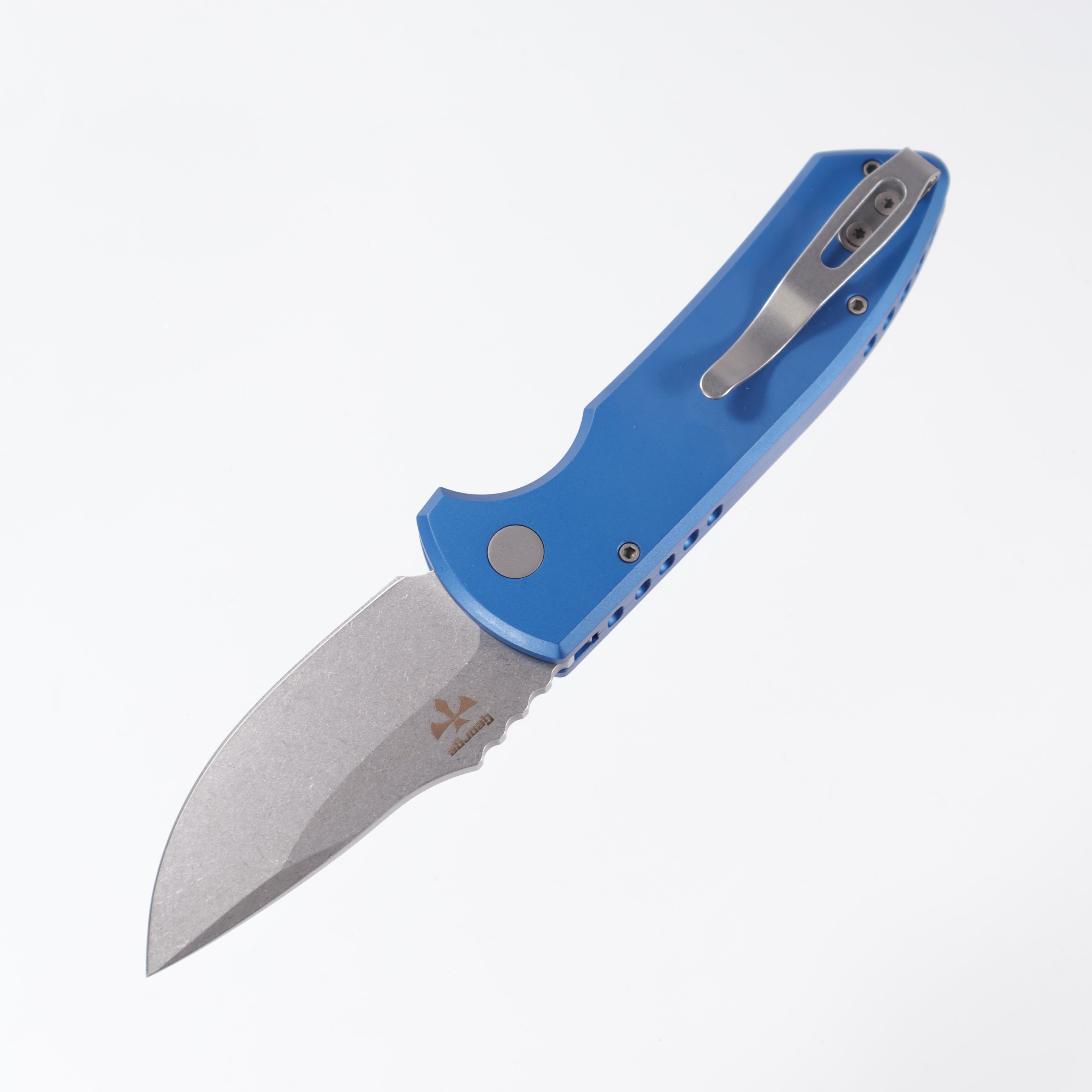 Pro-Tech Les George SBR Automatic - Blu Alum (2.5" S35VN SW) LG401