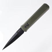 Pro-Tech Godfather - Green Aluminum - DLC 154CM - 921-GREEN