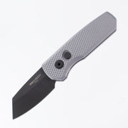Pro-Tech Runt 5 - Grey Textured Aluminum - DLC Magnacut Reverse Tanto - R5406-GREY