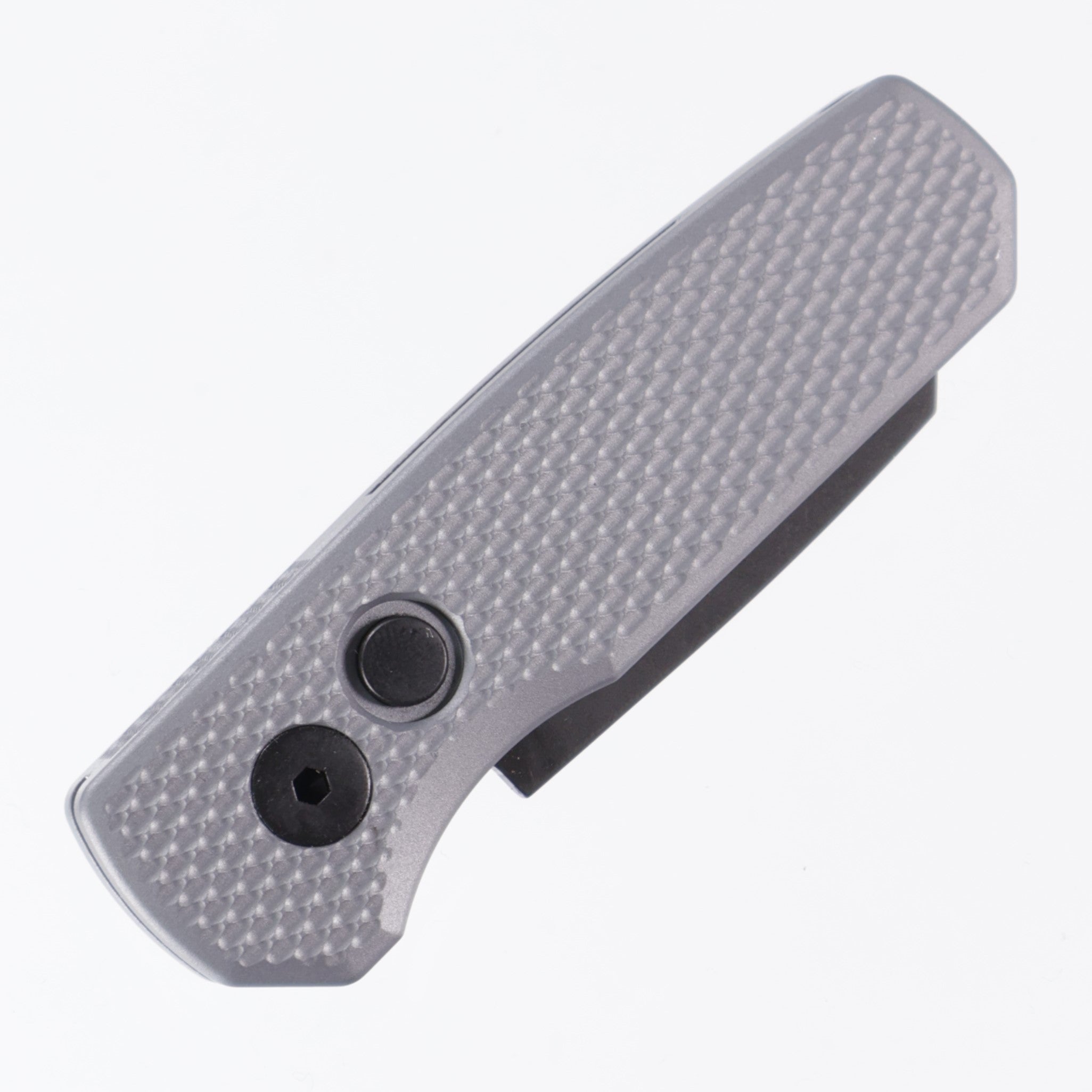 Pro-Tech Runt 5 - Grey Textured Aluminum - DLC Magnacut Reverse Tanto - R5406-GREY