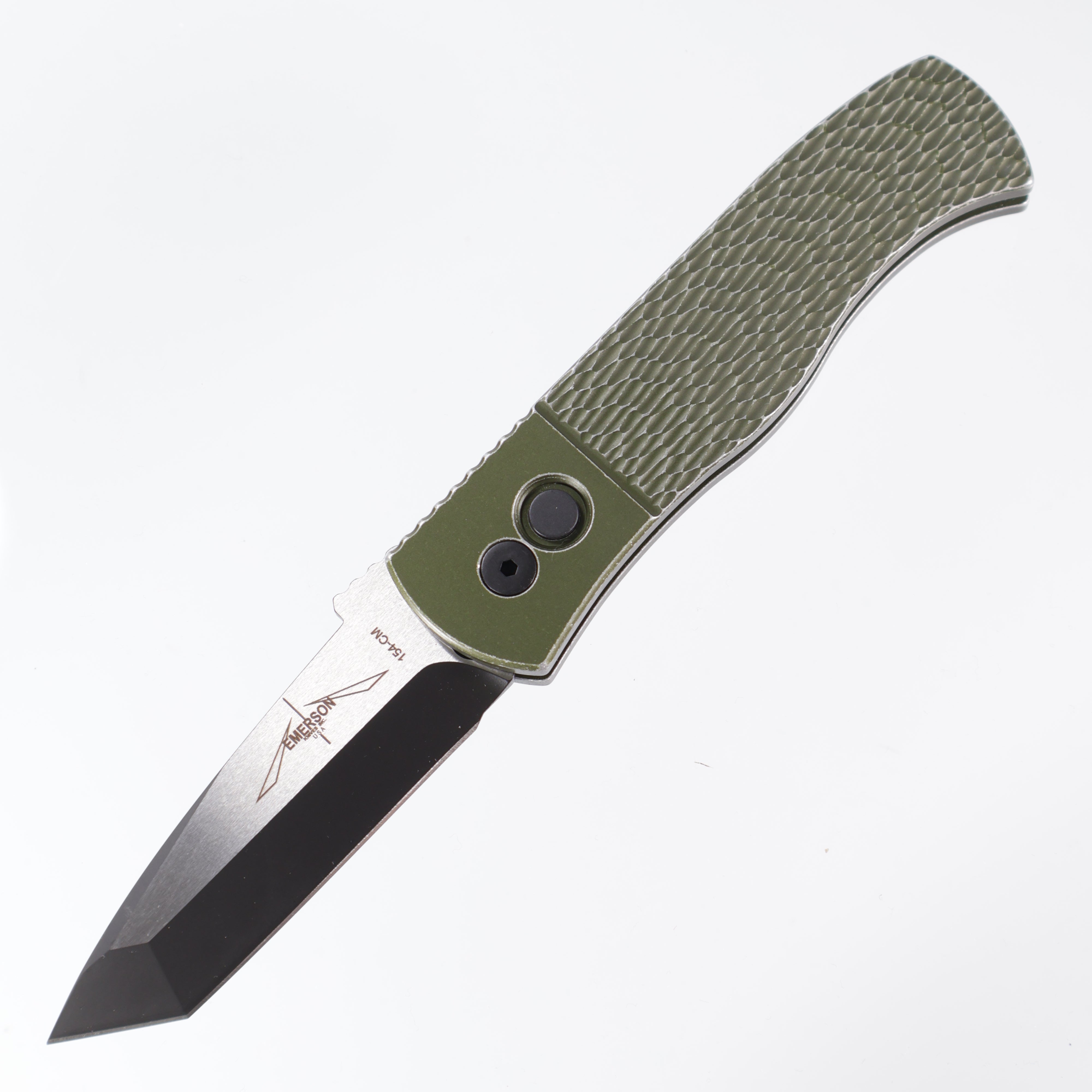 Pro-Tech Emerson CQC-7 Automatic Knife Green Battle Worn (3.25" Two-Tone) E7T15-BW Green