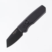 Protech Runt 5 Reverse Tanto R5403 - Black Handle - DLC Magnacut