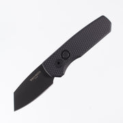 Pro-Tech Runt 5 - Black Textured Aluminum - DLC Magnacut Reverse Tanto - R5406