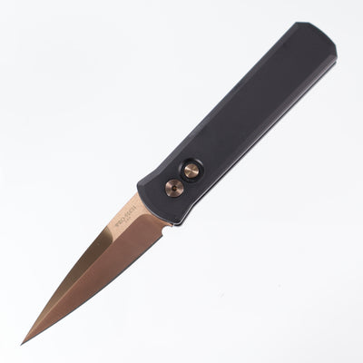 Pro-Tech Godson - Black Aluminum - Rose Gold 154CM - 721-RG