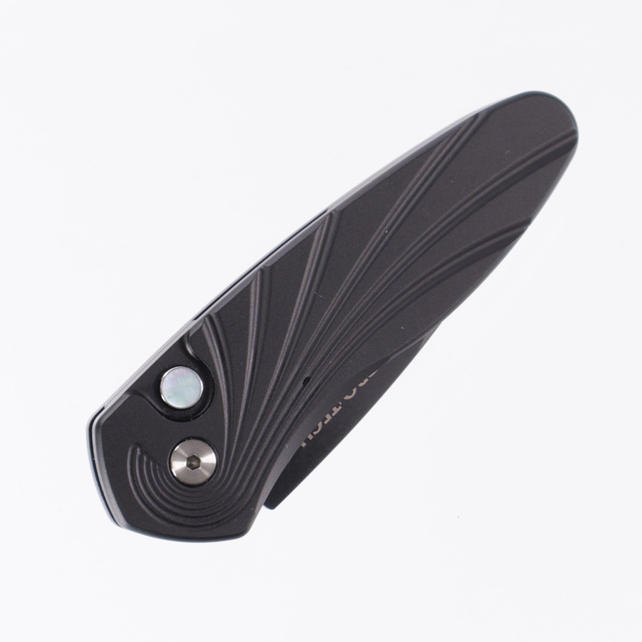 Pro-Tech Sprint - Black Aluminum w/ 3D Wave Milling & Mother of Pearl Button - DLC Magnacut - 2937