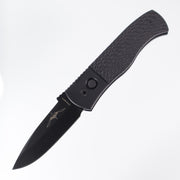 Protech Emerson CQC7 Spear Point E7A06-20CV - Black Handle w/ Jigged Texture - DLC 20CV