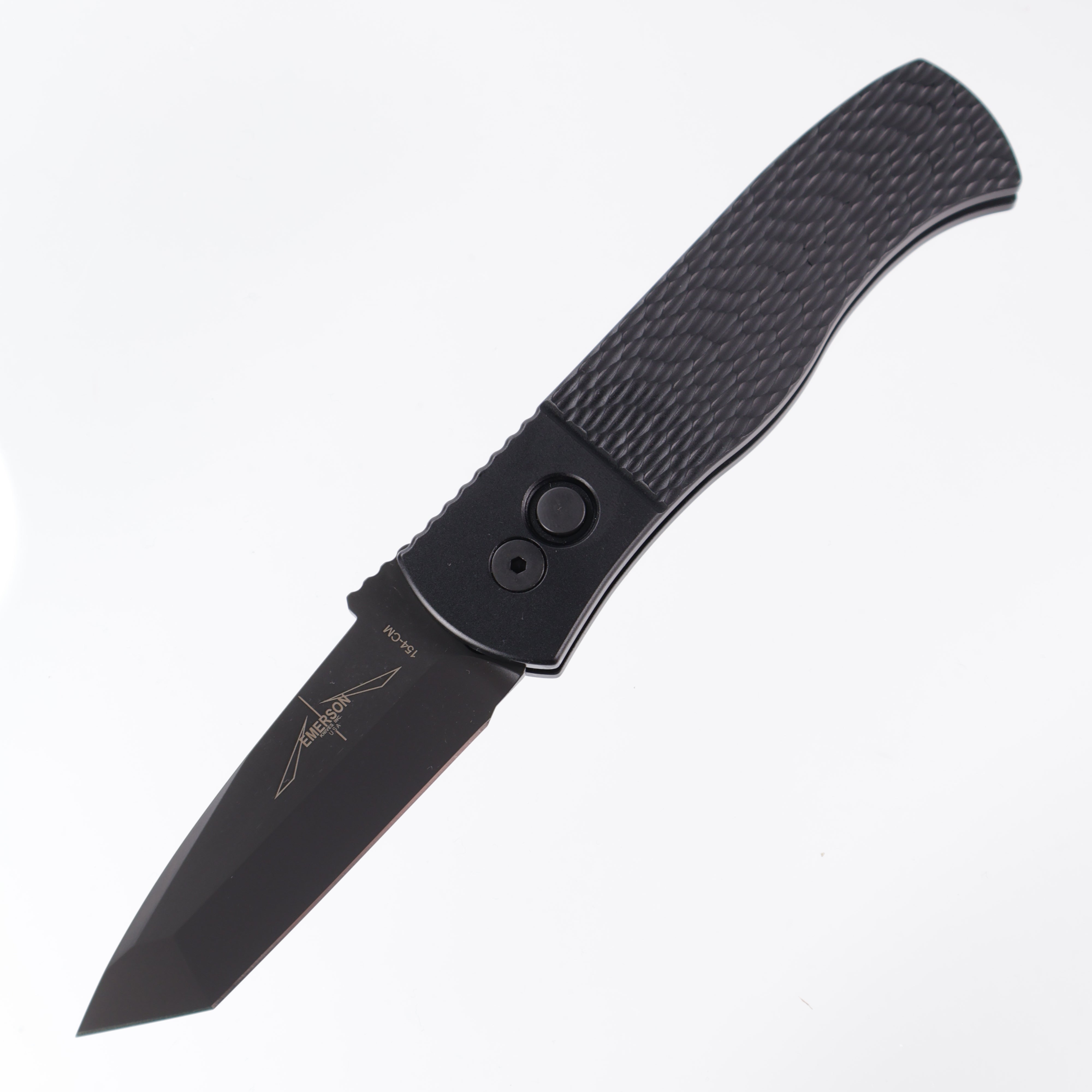 Protech Emerson CQC7 E7T06 - Black Handle w/ Jigged Texture - DLC 154CM