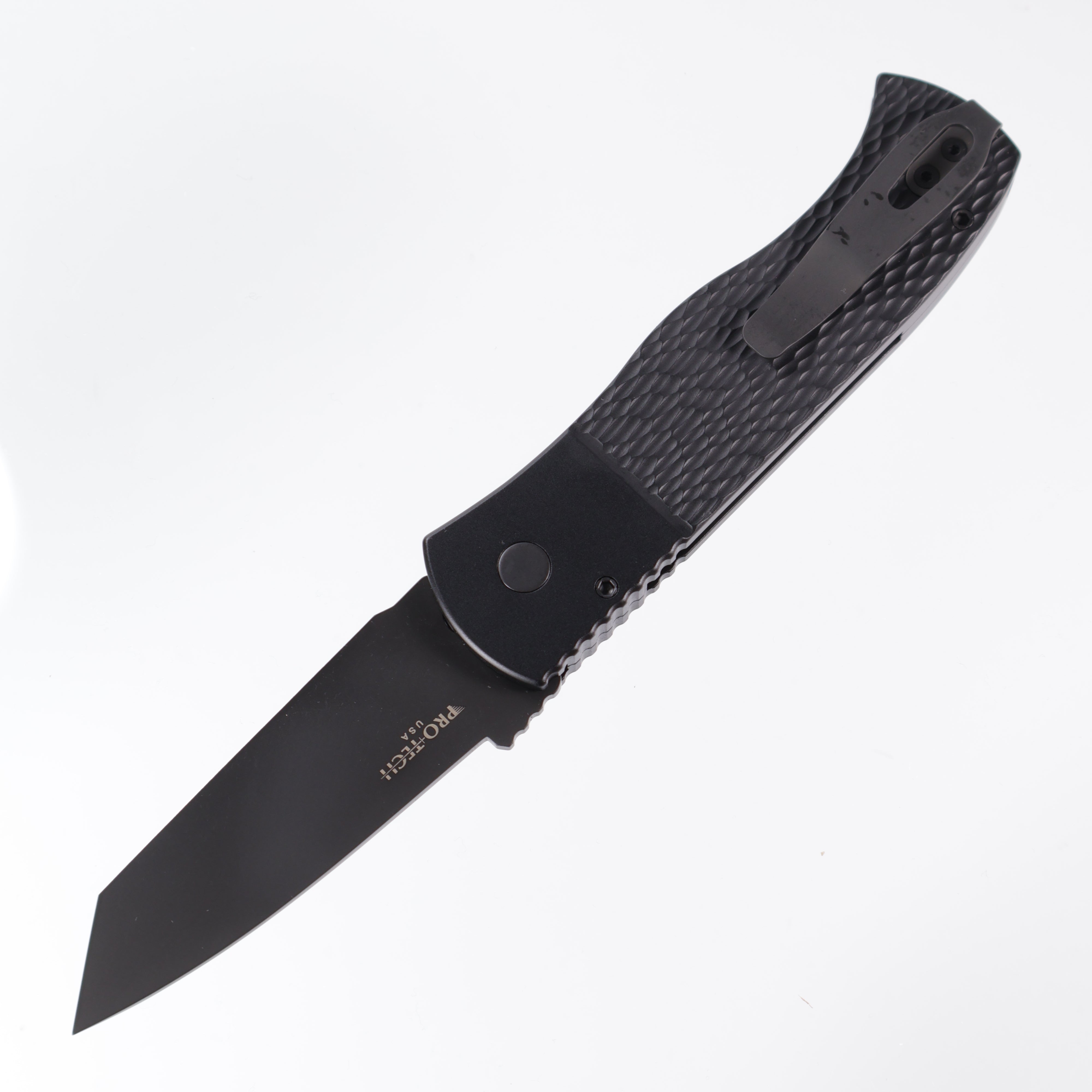 Protech Emerson CQC7 E7T06 - Black Handle w/ Jigged Texture - DLC 154CM