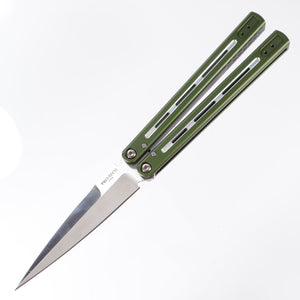 Pro-Tech FlyFather 2 - Dual Tone Green Handles - Satin 154CM - FF2101-GREEN