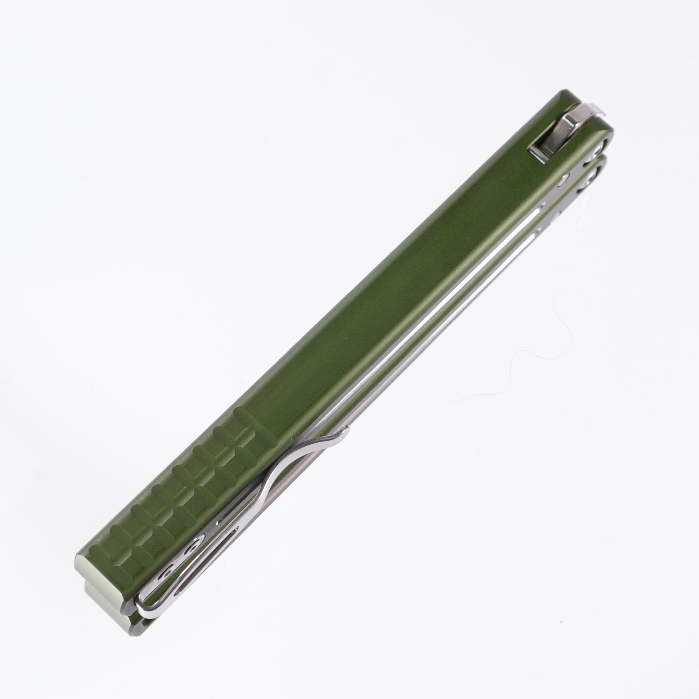 Pro-Tech FlyFather 2 - Dual Tone Green Handles - Satin 154CM - FF2101-GREEN