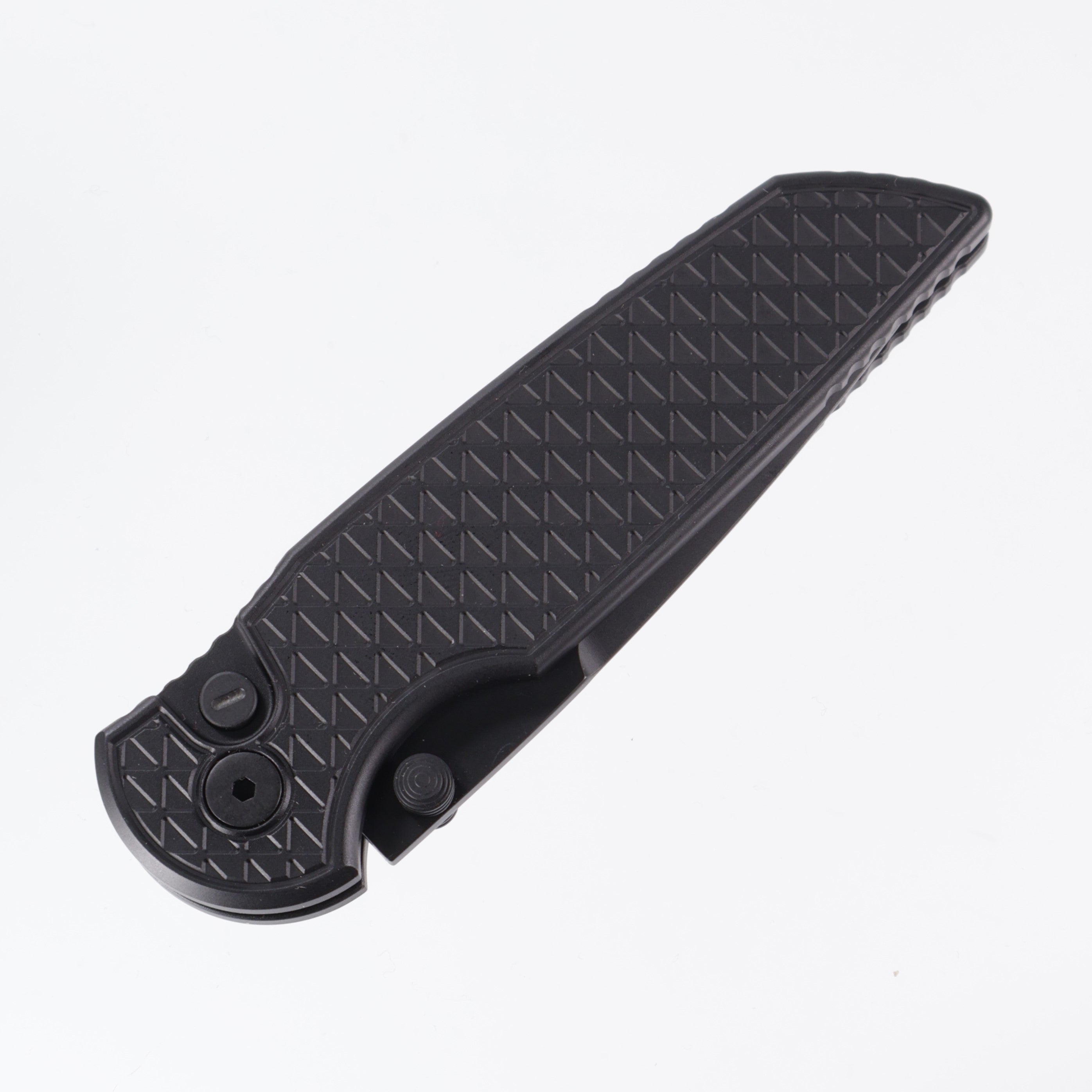 Protech TR-3 Integrity INT106-OPERATOR - Black Relic handles w/ Tritium button inlay - Sterile DLC S35VN