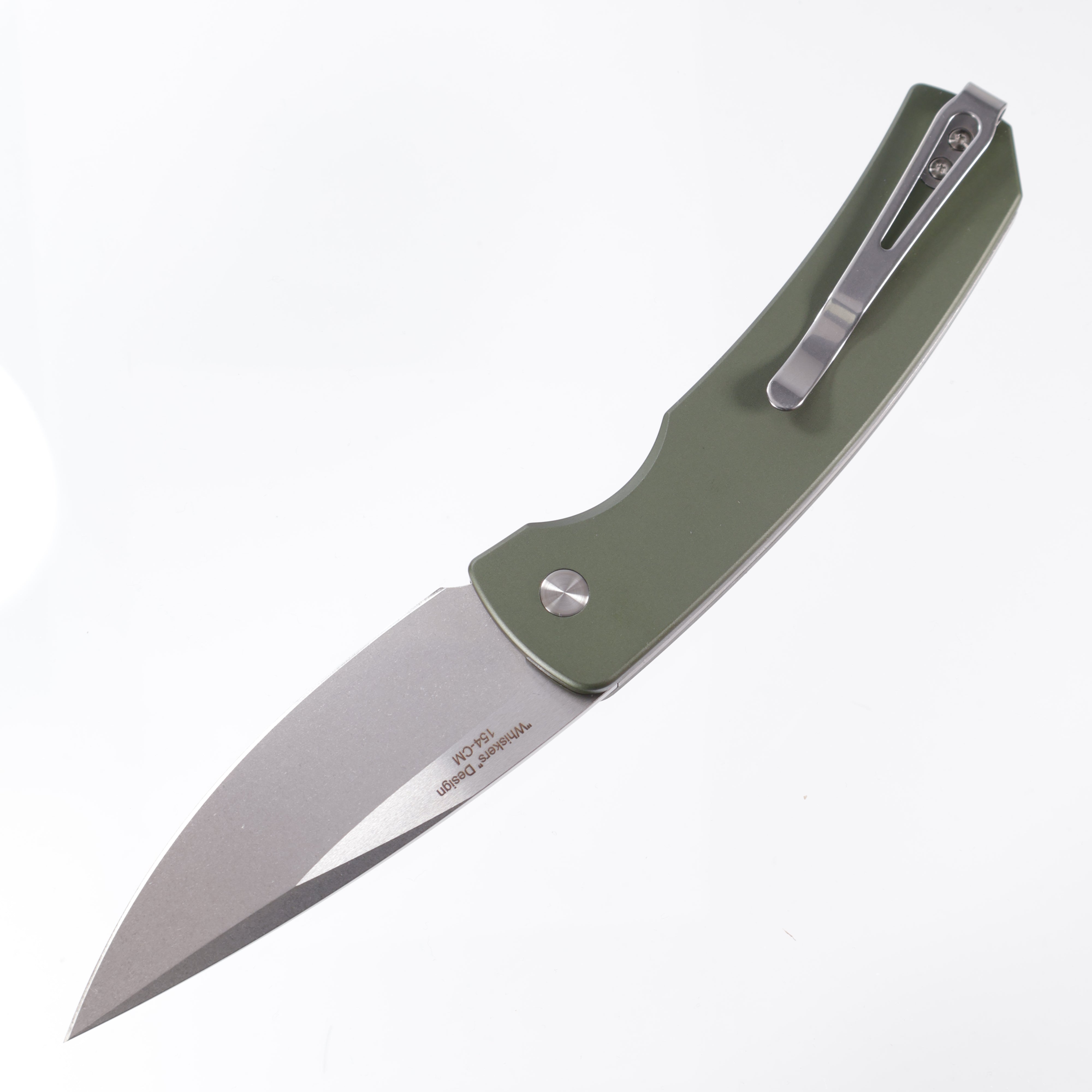 Pro-Tech Magic 2 - Green Aluminum - Stonewash 154CM - M2601-GREEN