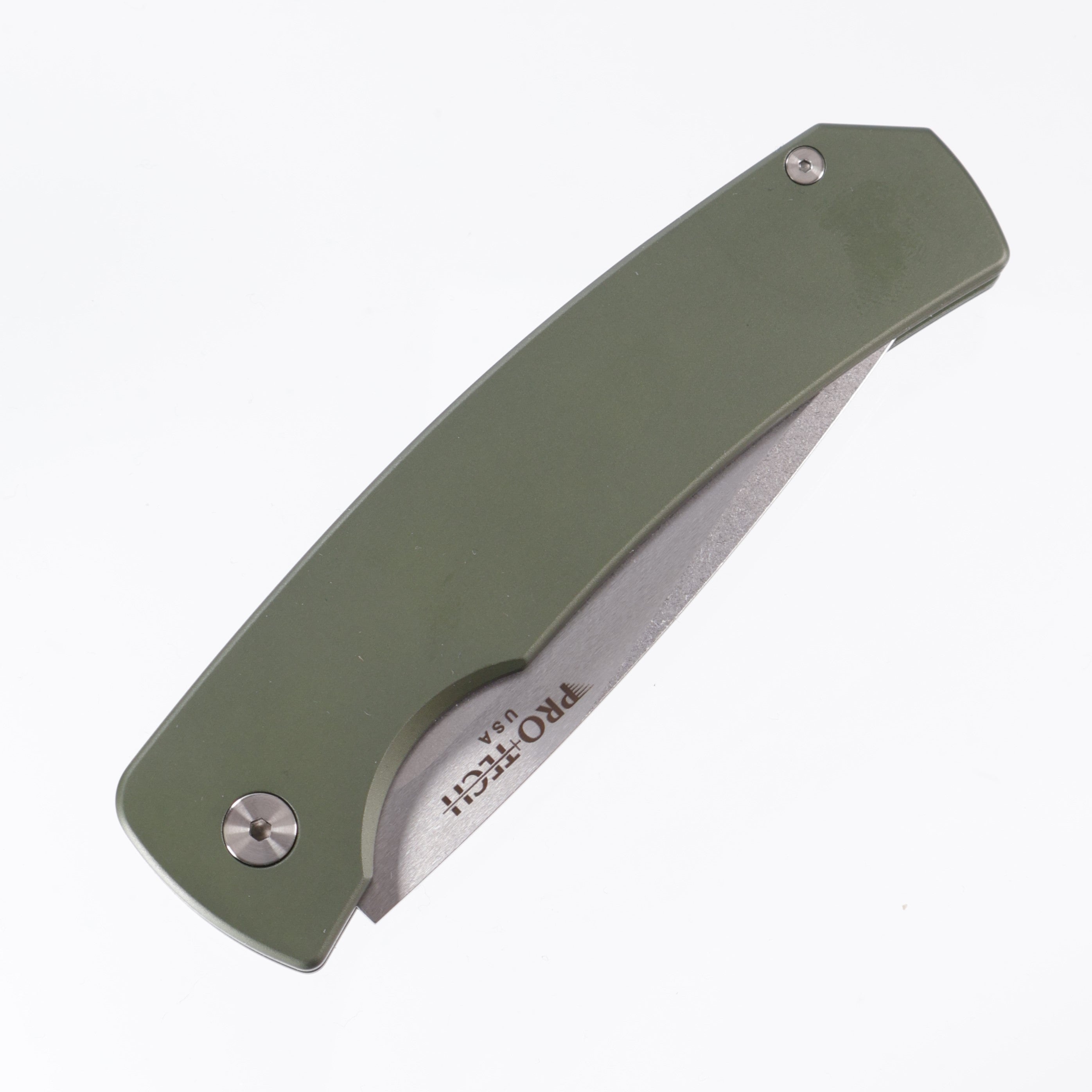 Pro-Tech Magic 2 - Green Aluminum - Stonewash 154CM - M2601-GREEN