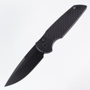 Pro-Tech TR-3 X1 OPERATOR Auto - Black Aluminum w/ Fishscale Texture & Tritium Button - Sterile DLC 154CM (TR3)