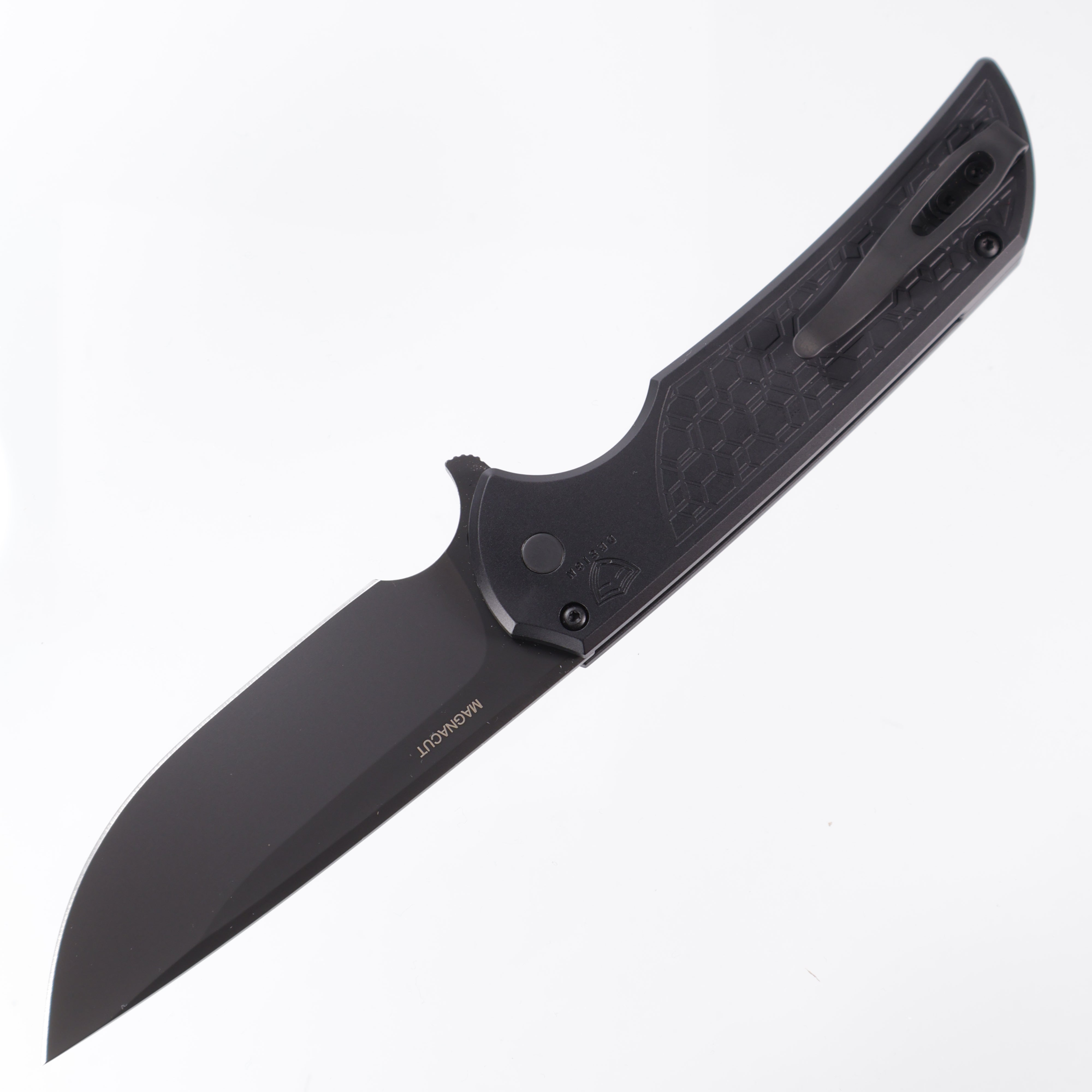 Protech Mordax MX106-Gridlock - Black Gridlock handle - DLC Magnacut