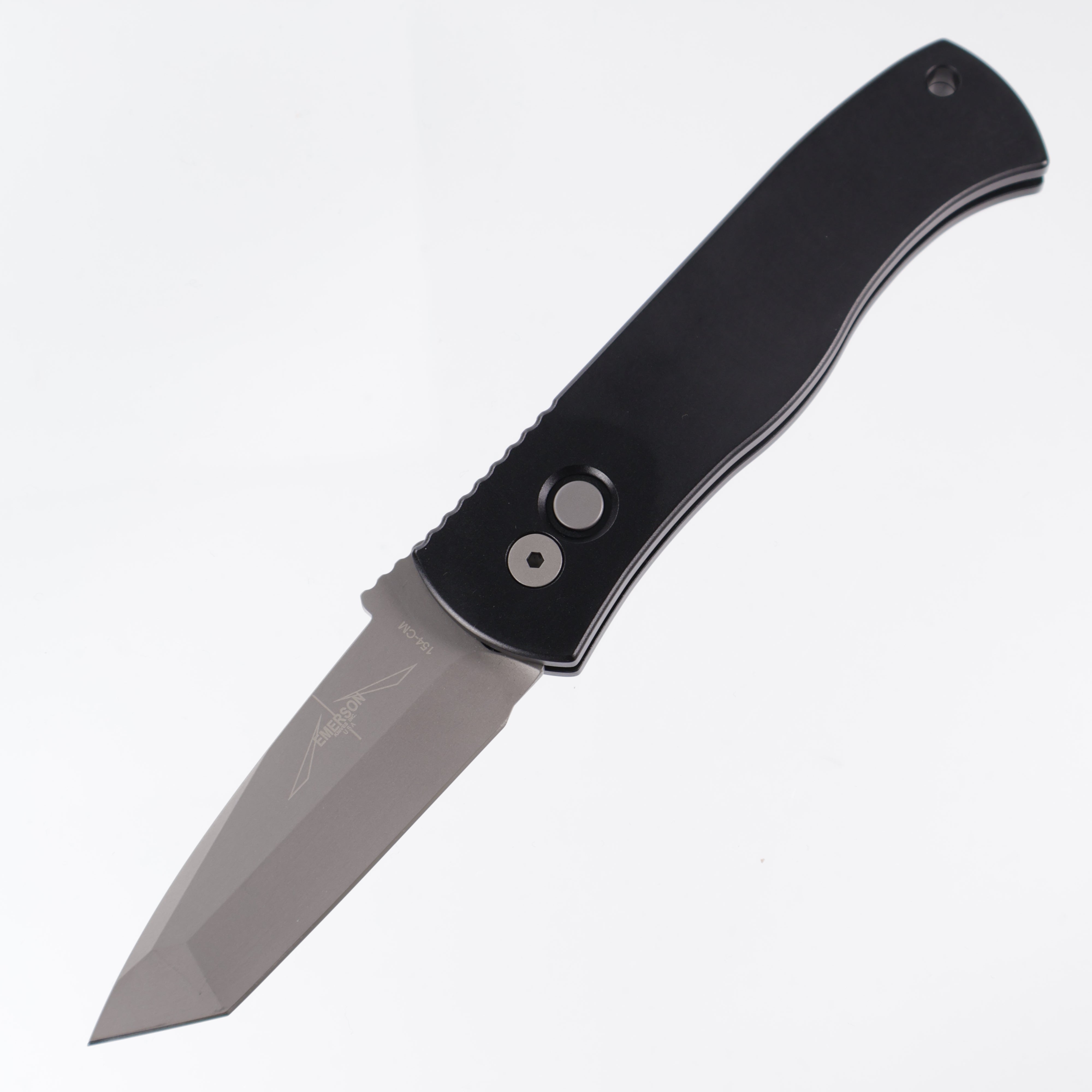 ProTech E7T01 Emerson CQC7 3.25" Chisel Tanto Blasted Blade Black Handle Auto Knife