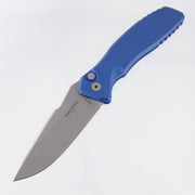 Pro-Tech Spartan Pallas Auto - Blue Aluminum - Stonewash Magnacut - SB1101-BLUE