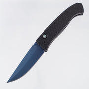 Pro-Tech Brend Classic - Black Diamond Texture Aluminum w/ Abalone Button - Sapphire PVD Magnacut - WB1106-SB