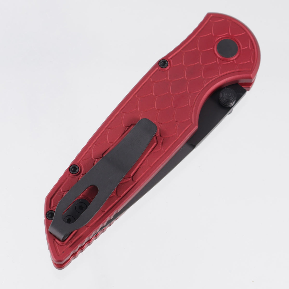 Pro-Tech TR-3 Integrity - Red Reptile Texture Aluminum - DLC Magnacut - INT1106-REPTILE RED