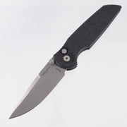 Pro-Tech TR-3 Integrity - Black Topo Texture Aluminum - Stonewash Magnacut - INT1105-TOPO
