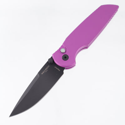Pro-Tech TR-3 Integrity - Purple Aluminum w/ Black Lip Pearl Button - DLC Magnacut - INT1103-LTD PURPLE