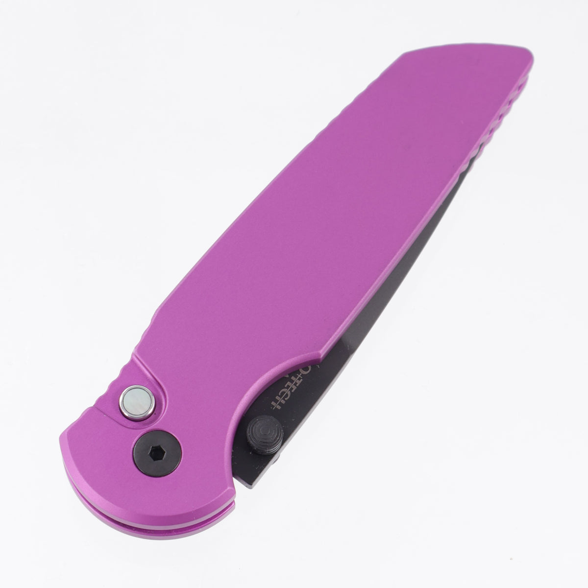 Pro-Tech TR-3 Integrity - Purple Aluminum w/ Black Lip Pearl Button - DLC Magnacut - INT1103-LTD PURPLE