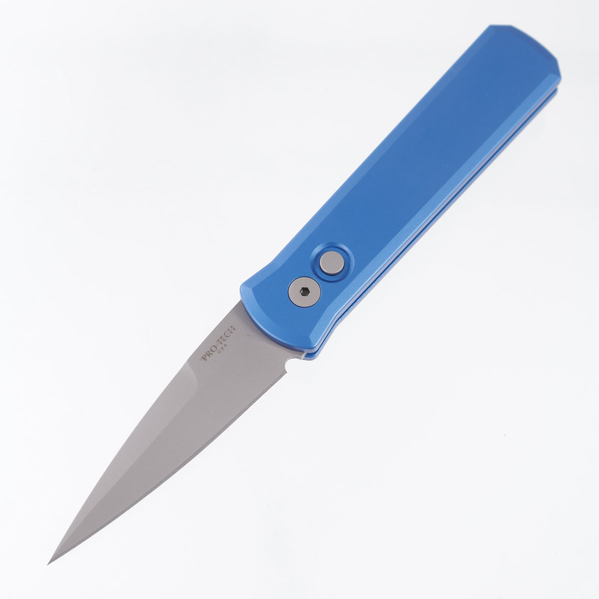 Pro-Tech Godson - Blue Aluminum - Beadblast 154CM - 720-BLUE