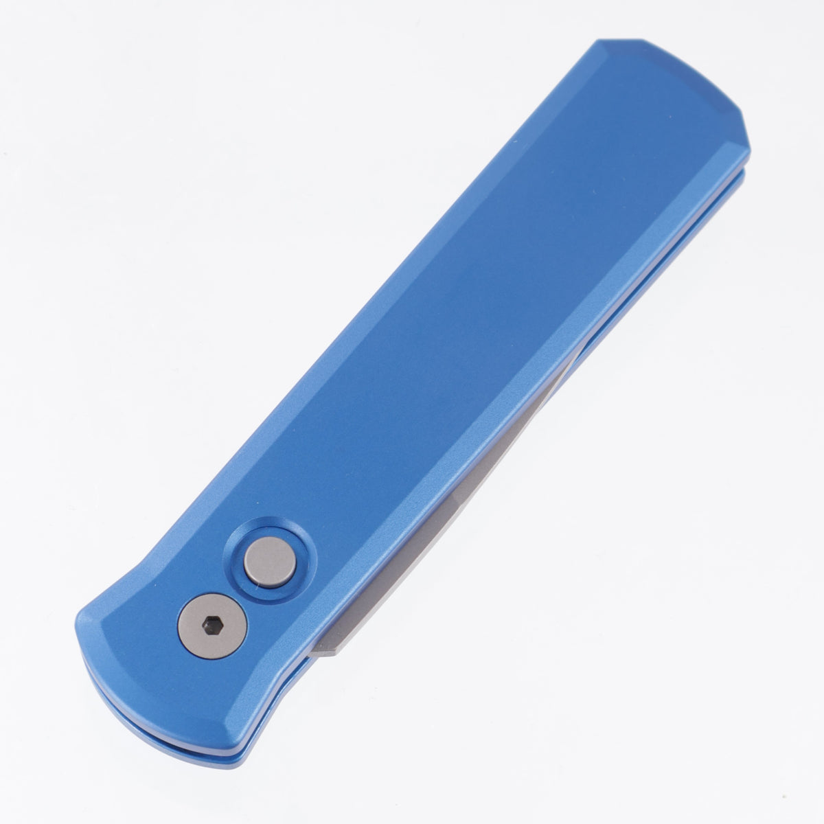 Pro-Tech Godson - Blue Aluminum - Beadblast 154CM - 720-BLUE