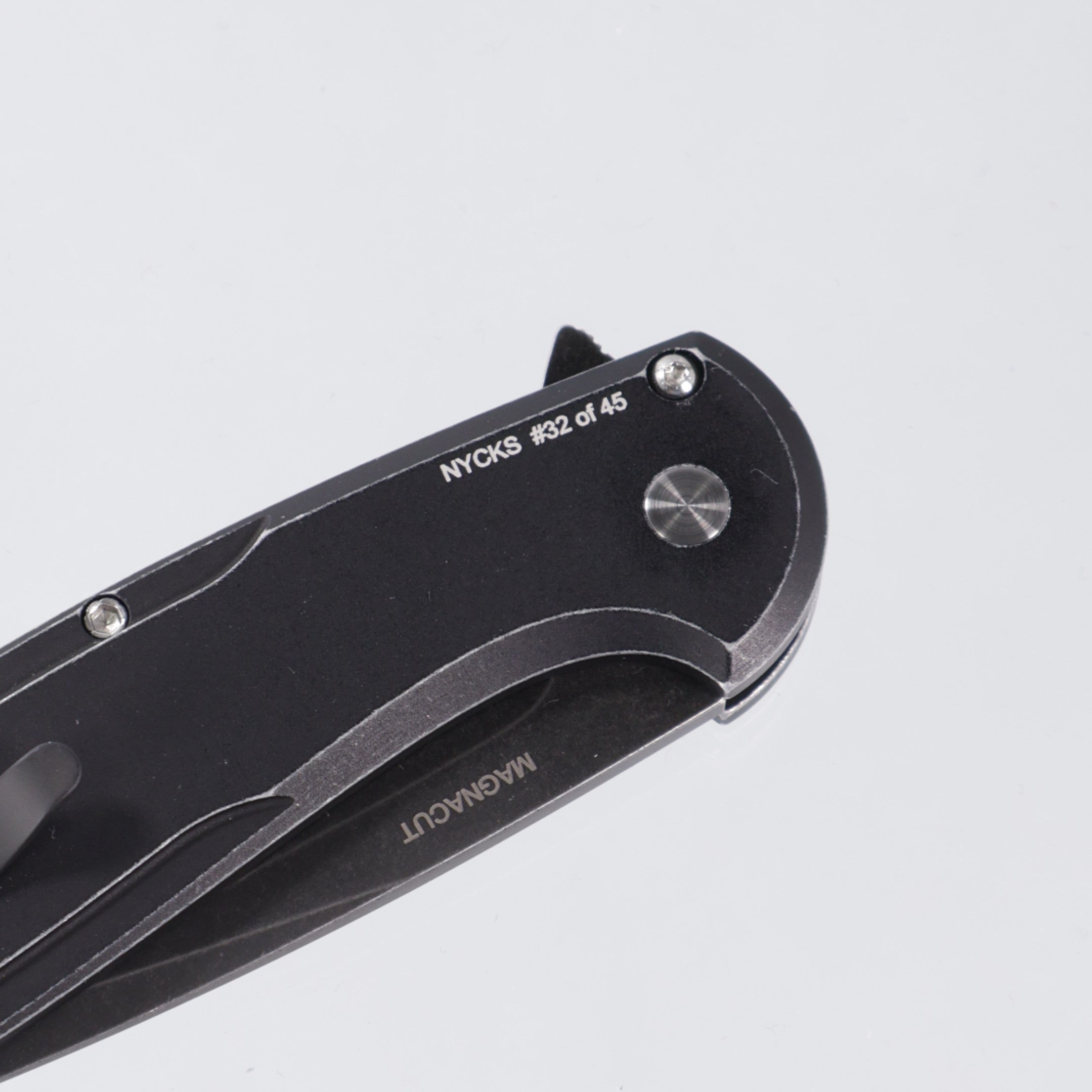 Pro-Tech Cambria 2 - Black Battleworn Aluminum w/ Copper TechnoCarbo Inlay & Black Lip Pearl Button - DLC Wash Magnacut - NYCKS.Cambria.1