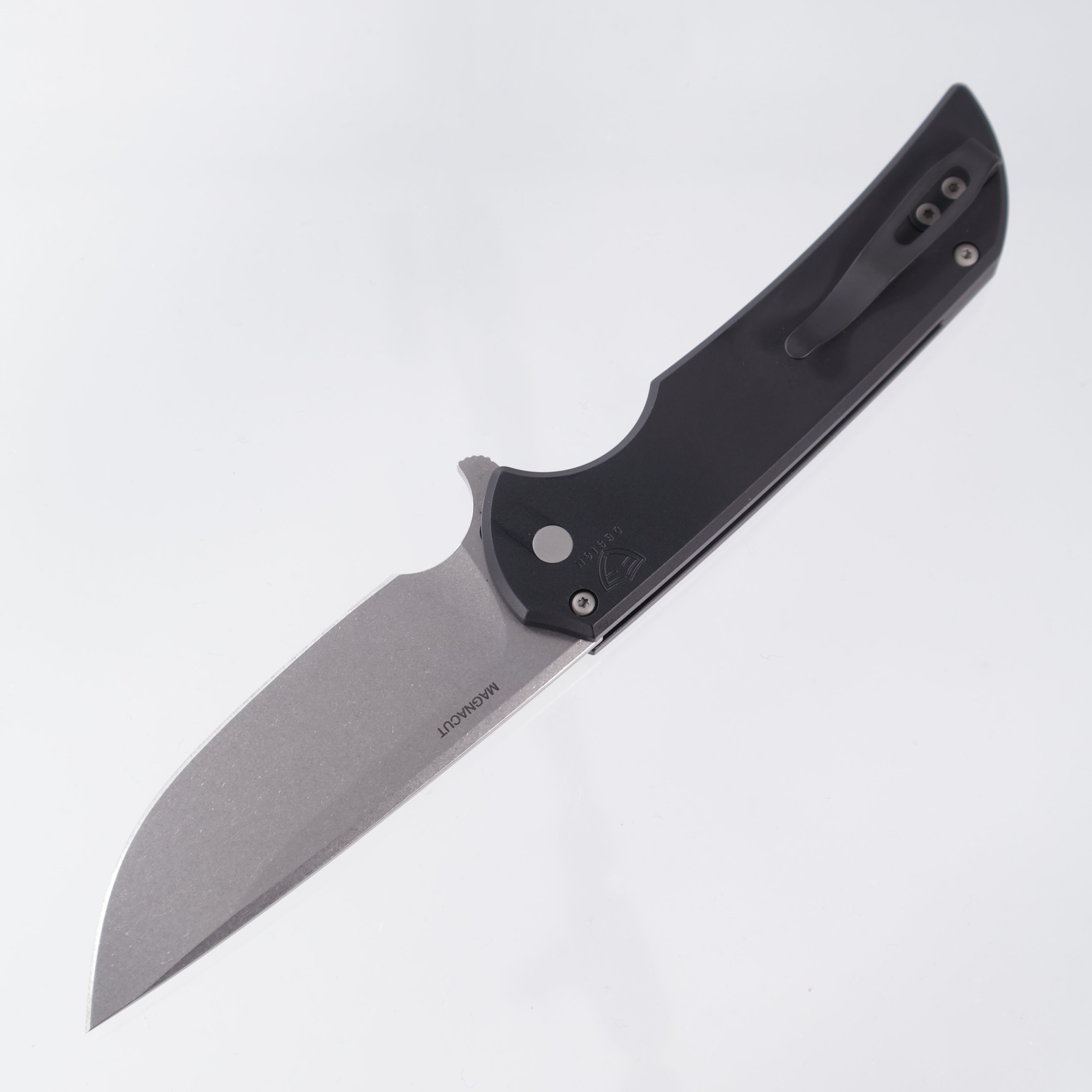 Pro-Tech Mordax - Black Alumium - Stonewash Magnacut - MX101