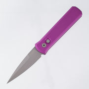 Pro-Tech Godson - Purple Aluminum - Beadblast 154CM - 720-PURPLE