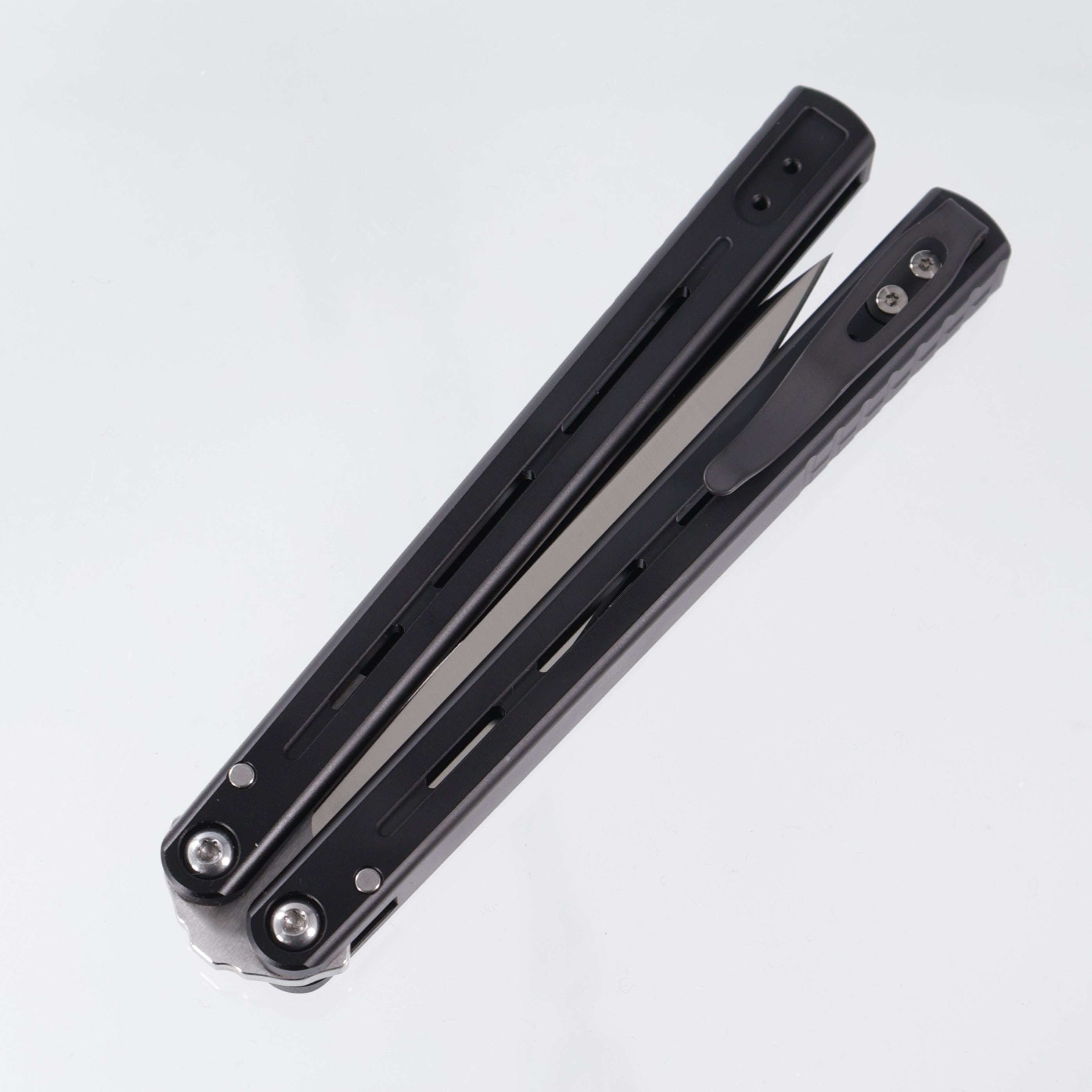 Pro-Tech FlyFather 2 - Black Channel Aluminum Handles - Satin 154CM - FF2101