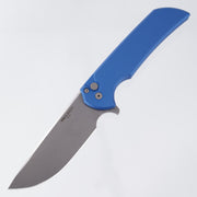 Pro-Tech Mordax - Blue Aluminum - Stonewash Magnacut - MX101-BLUE