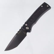 Pro-Tech x Chaves Redencion Auto Tanto - Black Skull Key Aluminum w/ Black Lip Pearl Button - DLC S35VN - CCKSF25.Redencion.1