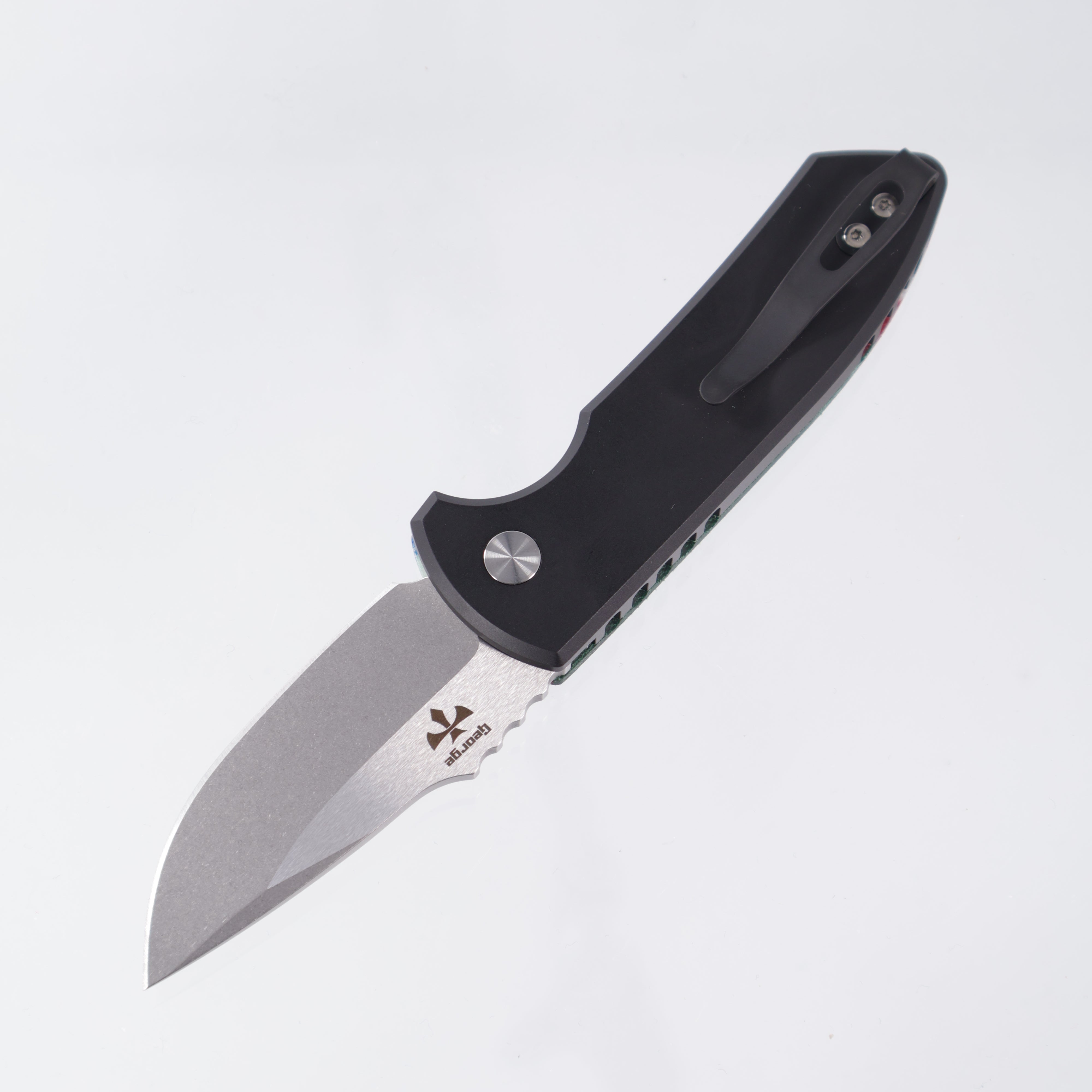 Pro-Tech SBR - G-Carta "Mexican Blanket" Top & Pearl Button - Stonewash S35VN - LG421-Mex.Blanket