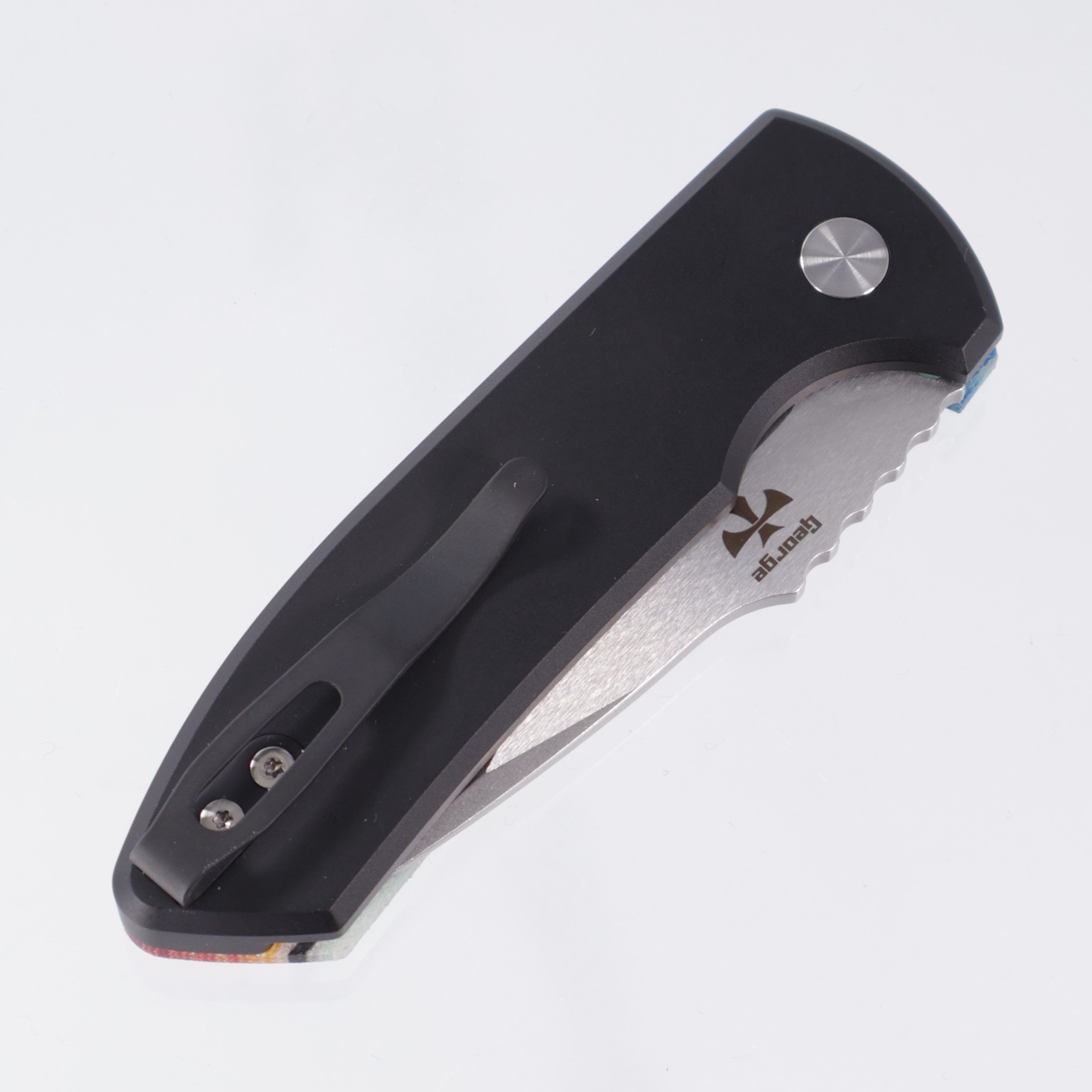 Pro-Tech SBR - G-Carta "Mexican Blanket" Top & Pearl Button - Stonewash S35VN - LG421-Mex.Blanket